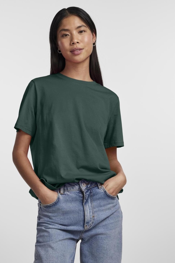 PCRIA SS SOLID TEE NOOS BC 17140802 TREKKING GREEN